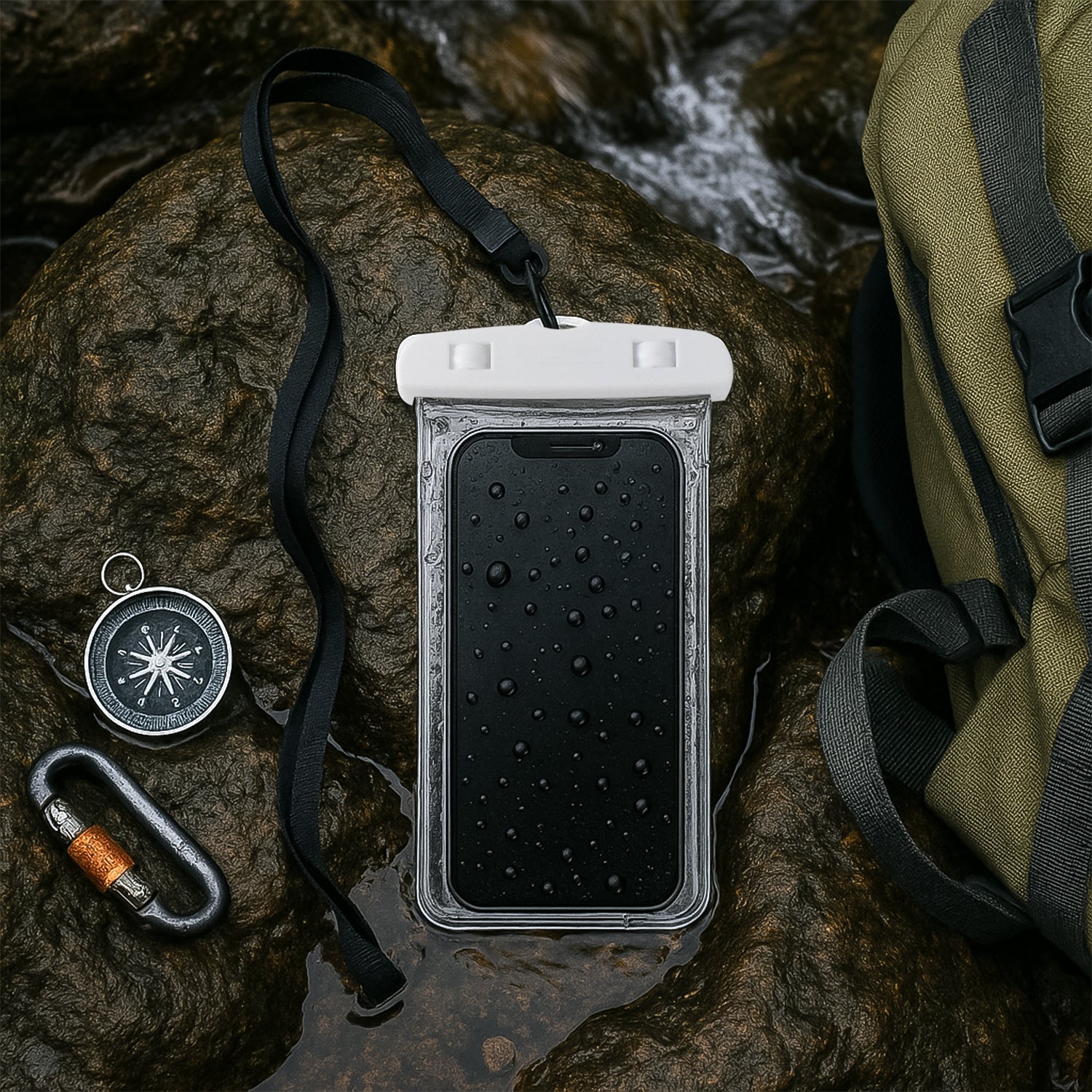 Pouch Cover Mobile Water Protector (1 Pc / Mix Color)