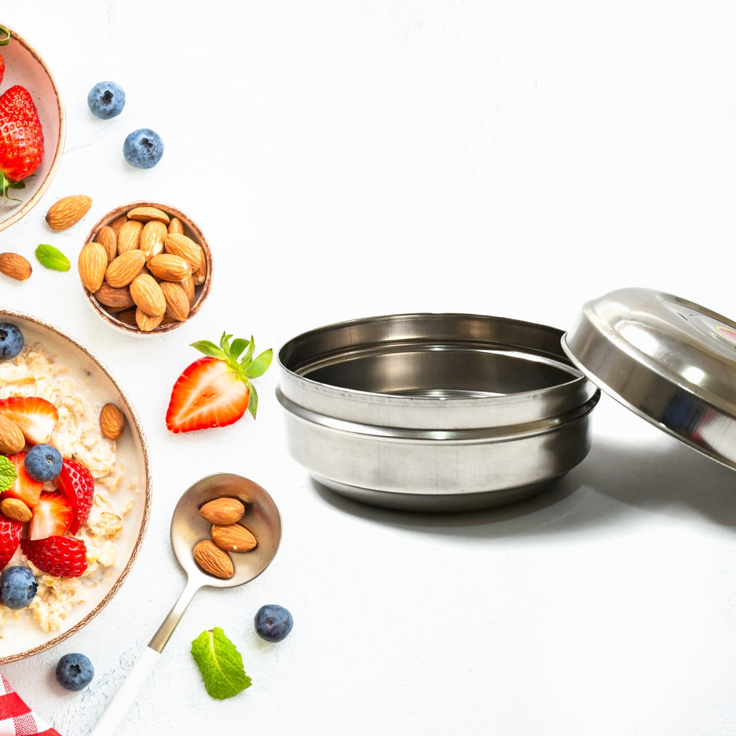 Multi-Purpose Stainless Steel Round Shape Tiffin Box