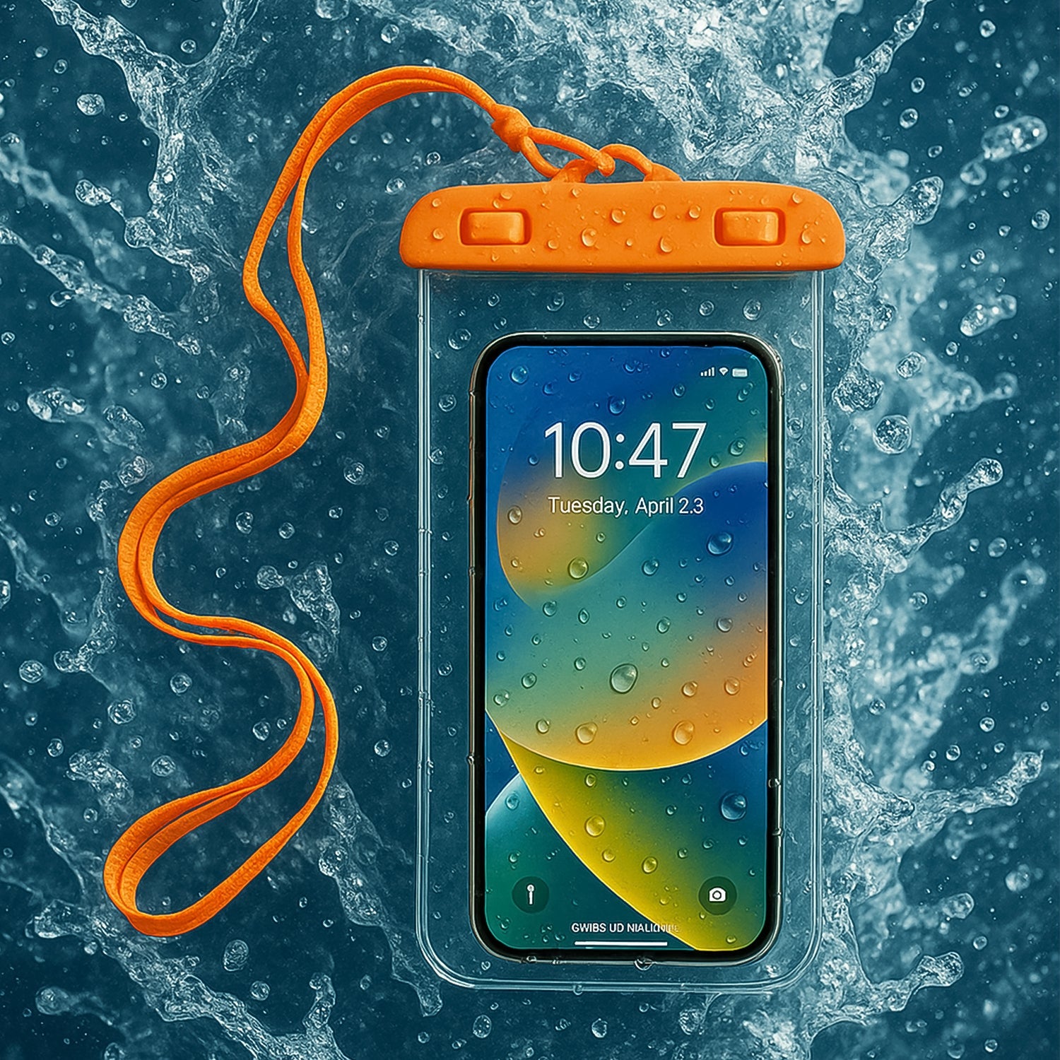 Mobile Waterproof Sealed Transparent Plastic Bag / Pouch Cover for All Mobile Phones