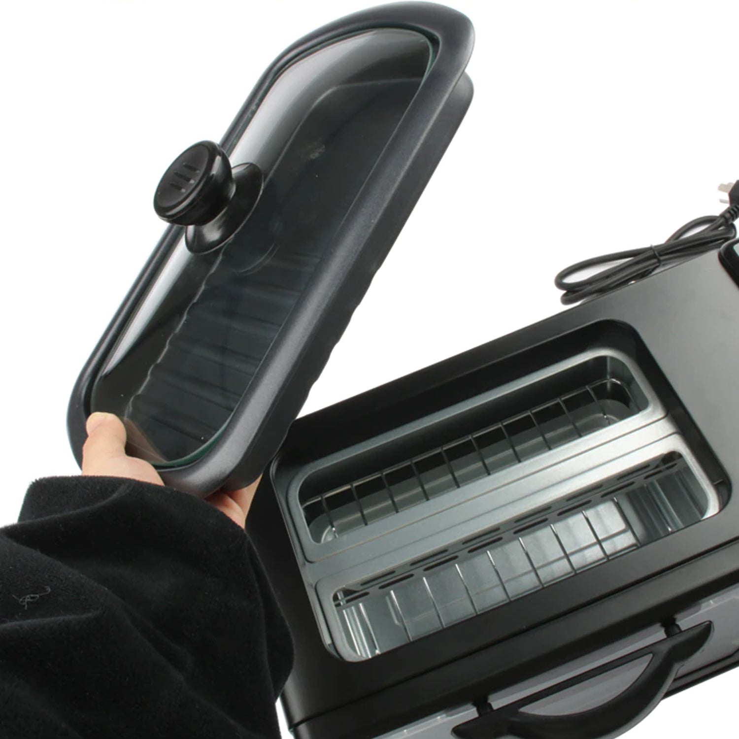 3-in-1 Breakfast Maker – Toaster Oven, Grill Pan & Coffee Maker | All-in-One Portable Breakfast Station (Model 2788)