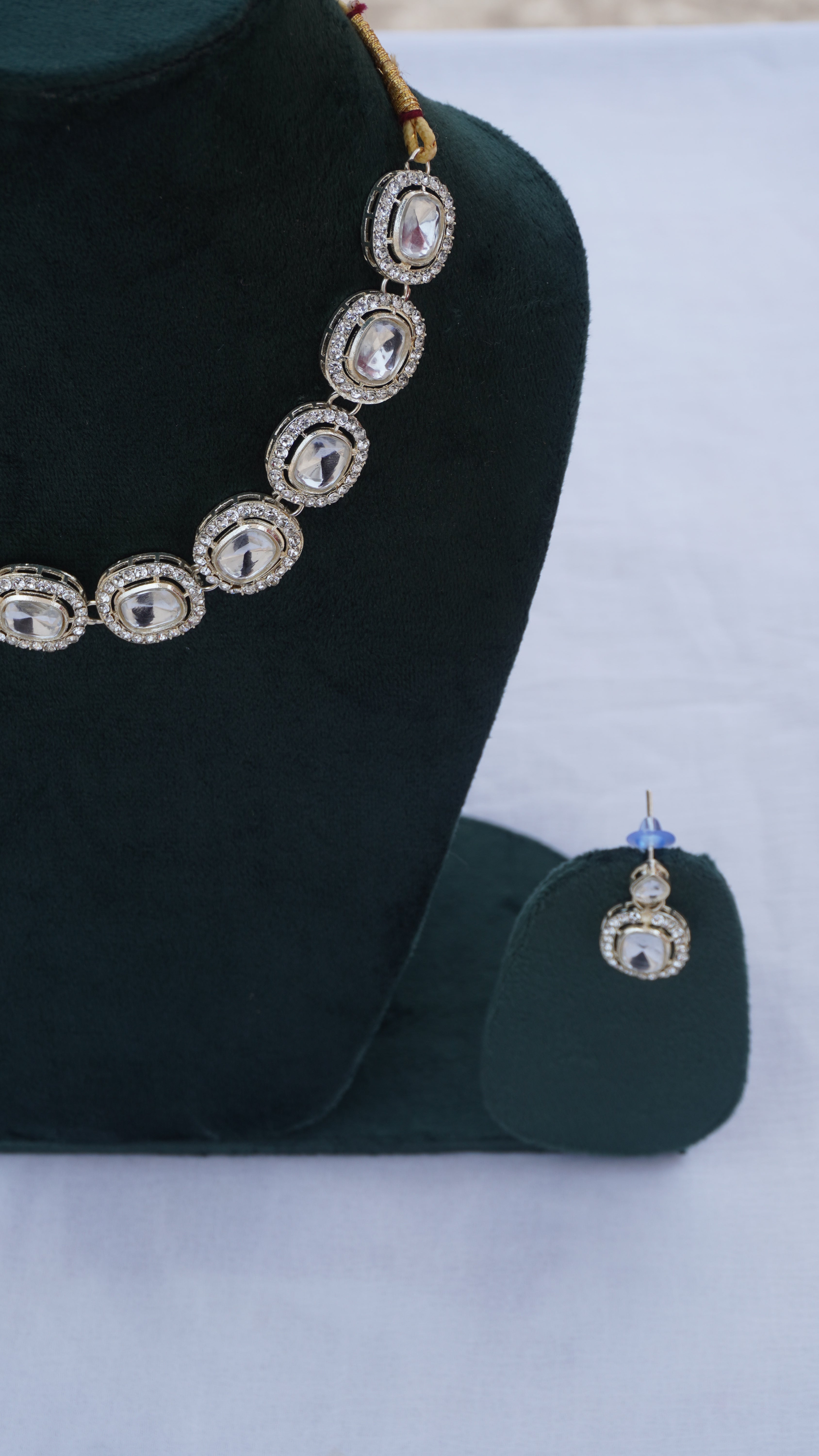 Elegant Kundan Necklace and Earrings Set – Bridal & Party Wear Jewelry for Women